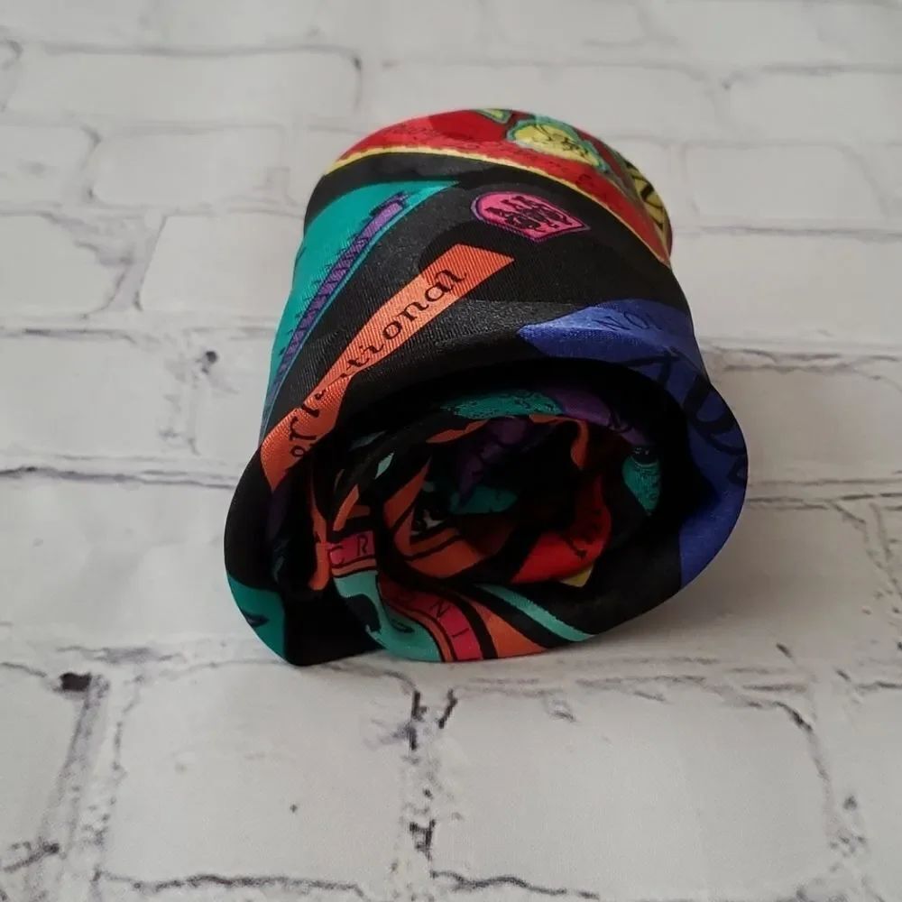 💜Vintage Index Multicolored Necktie